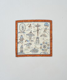 manipuri（マニプリ）の「【manipuri/マニプリ】65×65 スカーフ ワンダーランド/シルク/バンダナ/日本製（バンダナ/スカーフ）」