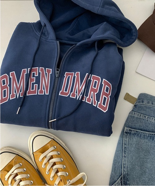 NEW GENTLEMAN（ニュージェントルマン）の「BMENDMRB  ジップアップパーカー（パーカー・メンズ・グレー/ホワイト/ブラック/ネイビー・L/M）」の15枚目の写真