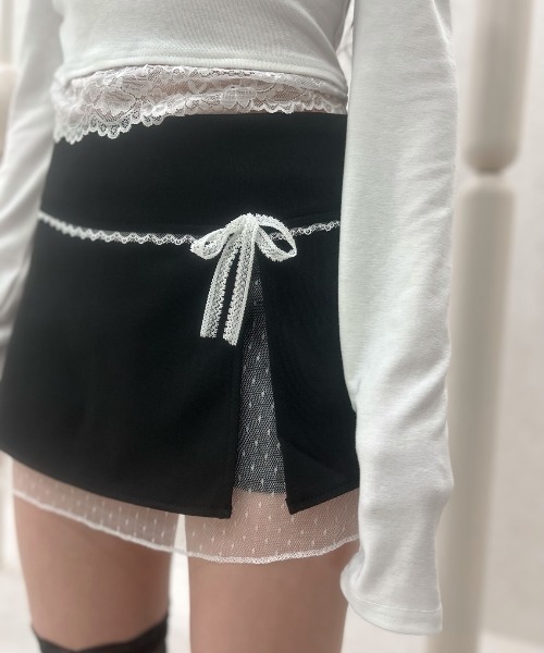 REINE NOIRE(レーヌノワール)の「dolly lace skirt. / ドーリー レース スカート(スカート・レディース・ブラック・M/S)」の22枚目の写真