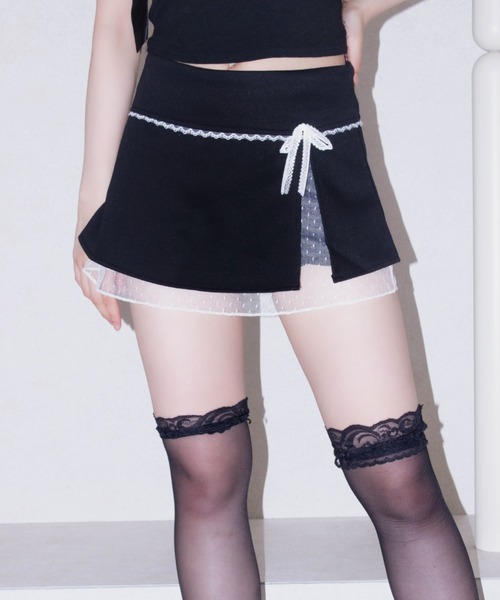 REINE NOIRE(レーヌノワール)の「dolly lace skirt. / ドーリー レース スカート(スカート・レディース・ブラック・M/S)」の2枚目の写真
