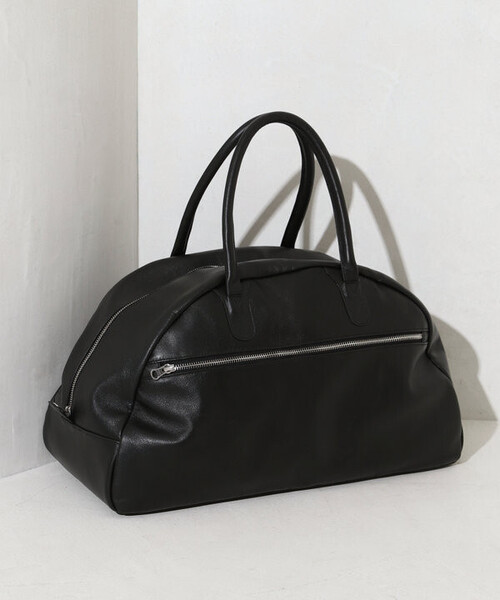 Firsthand(ファーストハンド)の「Firsthand/ファーストハンド Big Leather Boston bag【限定展開】 / レザーボストンバッグ / 牛革 / 撥水レザー / A4収納可能(ボストンバッグ・メンズ・ブラック・ONE SIZE)」の19枚目の写真