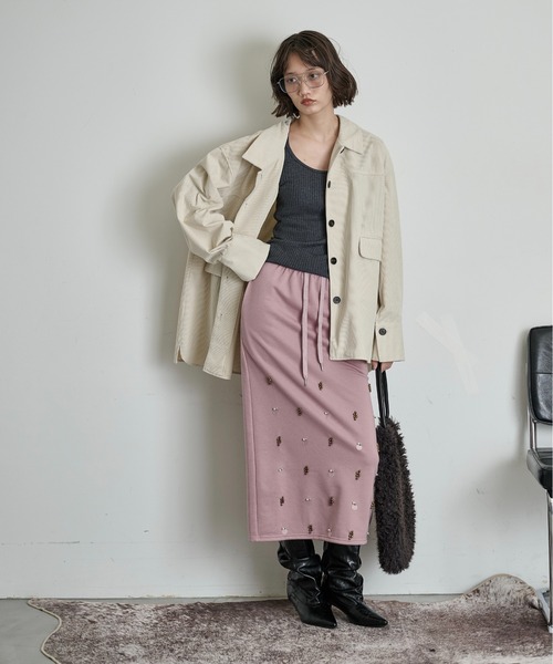 THE YOn(ザヨン)の「異素材ショルダーエコファートート(トートバッグ・レディース・アイボリー/ベージュ/チャコールグレー・FREE)」の20枚目の写真