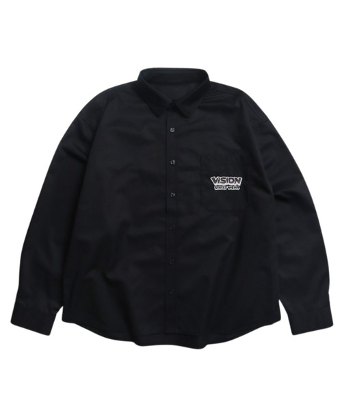 VISION STREET WEAR(ヴィジョンストリートウェア)の「Ghost shirt / 異素材ロゴゴーストシャツ(シャツ/ブラウス・メンズ・ブラック/オフホワイト/ブラウン・MEDIUM/LARGE/X-LARGE)」の12枚目の写真
