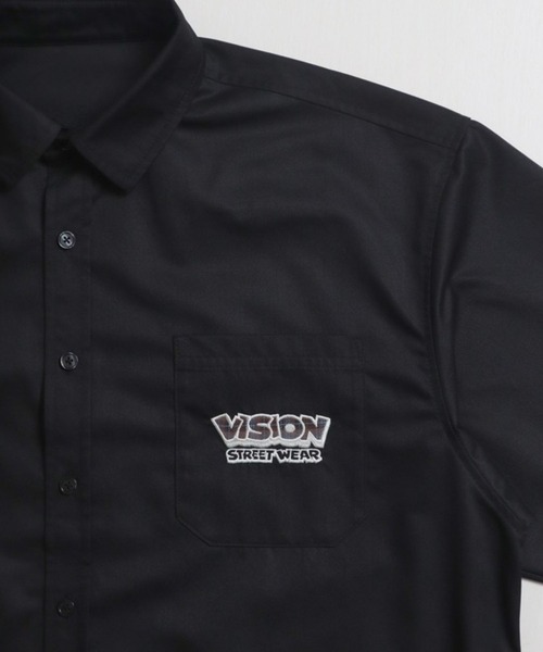 VISION STREET WEAR(ヴィジョンストリートウェア)の「Ghost shirt / 異素材ロゴゴーストシャツ(シャツ/ブラウス・メンズ・ブラック/オフホワイト/ブラウン・MEDIUM/LARGE/X-LARGE)」の14枚目の写真