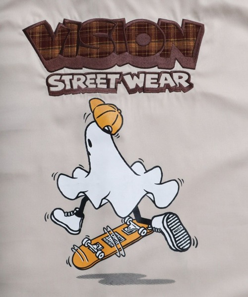 VISION STREET WEAR(ヴィジョンストリートウェア)の「Ghost shirt / 異素材ロゴゴーストシャツ(シャツ/ブラウス・メンズ・ブラック/オフホワイト/ブラウン・MEDIUM/LARGE/X-LARGE)」の11枚目の写真