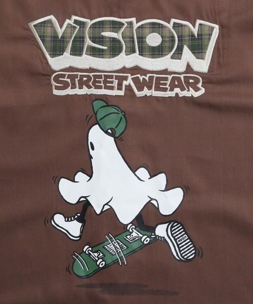 VISION STREET WEAR(ヴィジョンストリートウェア)の「Ghost shirt / 異素材ロゴゴーストシャツ(シャツ/ブラウス・メンズ・ブラック/オフホワイト/ブラウン・MEDIUM/LARGE/X-LARGE)」の19枚目の写真