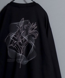 Flower Graphic Print Long Sleeve Tee / ポンチフラワーグラフィックTシャツ ロンT オーバーサイズ Tスウェット メンズ レディース トップス 秋冬 きれいめ