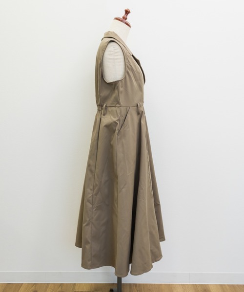 CLETTE(クレット)の「ジレ風ベルト付きワンピース(ワンピース・レディース・ネイビー/カーキ/ワイン・LL/3L/4L)」の16枚目の写真