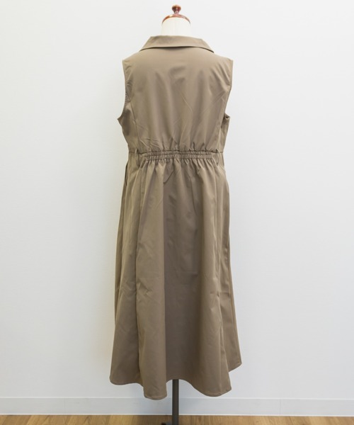 CLETTE(クレット)の「ジレ風ベルト付きワンピース(ワンピース・レディース・ネイビー/カーキ/ワイン・LL/3L/4L)」の17枚目の写真