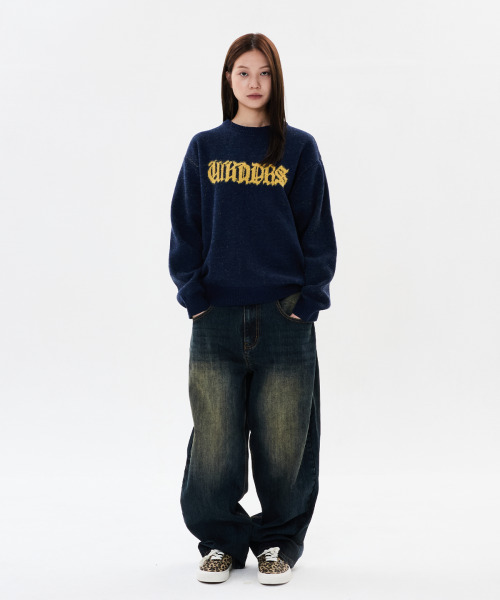 WKNDRS(ウィーキャンドース)の「スラブデニムパンツ(ネイビー)(デニムパンツ・レディース・その他・SMALL/MEDIUM/LARGE/X-LARGE)」の9枚目の写真