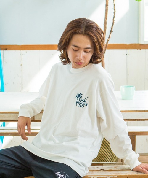 LOCALMOTION HAWAII(ローカルモーション ハワイ)の「ハワイ&リゾートチェーン刺繍ロングTシャツ(Tシャツ/カットソー・メンズ・ホワイト/グリーン・SMALL/X-LARGE/LARGE/MEDIUM)」の5枚目の写真