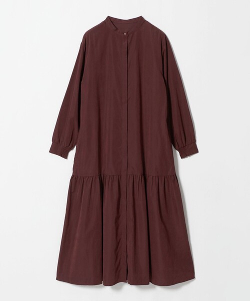 A DAY IN THE LIFE UNITED ARROWS(アデイインザライフユナイテッドアローズ)の「ティアード シャツワンピース <A DAY IN THE LIFE>(ワンピース・レディース・ワイン/ブラック/モカ・FREE)」の1枚目の写真