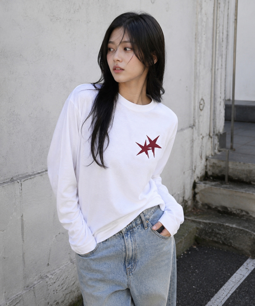 GRAVER ORDINARY（グレイバーオーディナリー）の「[UNISEX] SIM SLEEVE ロングスリーブ Tシャツ_3color（Tシャツ/カットソー・レディース・チャコール・MEDIUM/LARGE）」の8枚目の写真