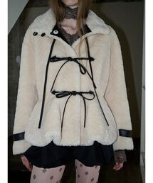 Boa Fur Peplum Jacket / ボアファーペプラムジャケット