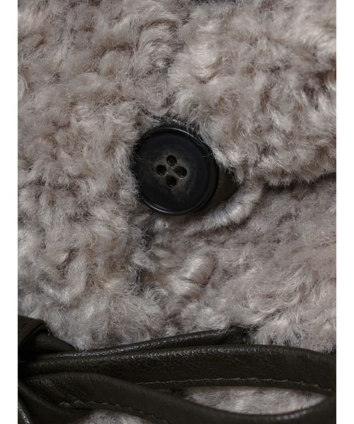 SORIN(ソリン )の「Boa Fur Peplum Jacket / ボアファーペプラムジャケット(テーラードジャケット・レディース・グレー/オフホワイト/ブラック・38)」の7枚目の写真