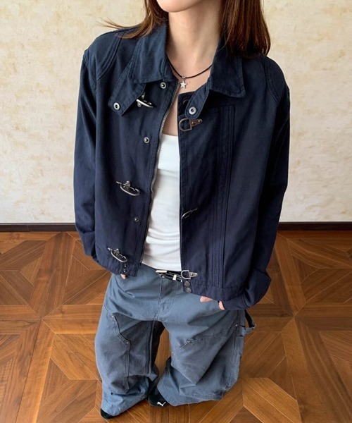 Ressaca(レサーカ)の「スタンドネックファイヤーマンジャケット(ブルゾン・メンズ・ネイビー/グレー・M/L)」の9枚目の写真