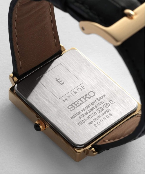SEIKO(セイコー)の「SEIKO Exclusive EDIFICE x HIROB Yellow gold 別注(アナログ腕時計・レディース・ゴールド・FREE)」の5枚目の写真