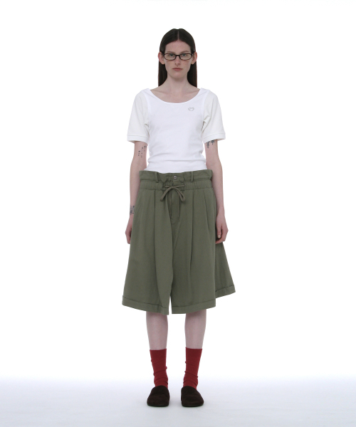 PARTIMENTO WOMEN(パルティメントウィメン)の「スcoopネックバットスリーブトップ_ホワイト(Tシャツ/カットソー・レディース・その他・SMALL/LARGE)」の2枚目の写真