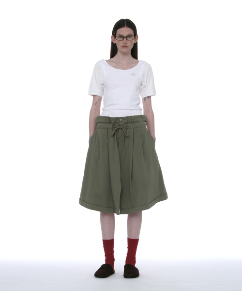 PARTIMENTO WOMEN(パルティメントウィメン)の「スcoopネックバットスリーブトップ_ホワイト(Tシャツ/カットソー・レディース・その他・SMALL/LARGE)」の5枚目の写真
