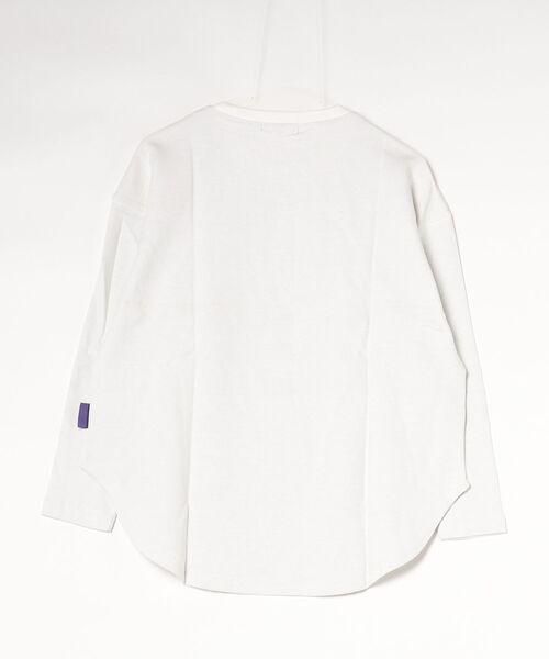 OMNES(オムネス)の「リップルダブルフェイス裾ラウンド長袖Tシャツ(Tシャツ/カットソー・レディース・ホワイト・FREE)」の11枚目の写真