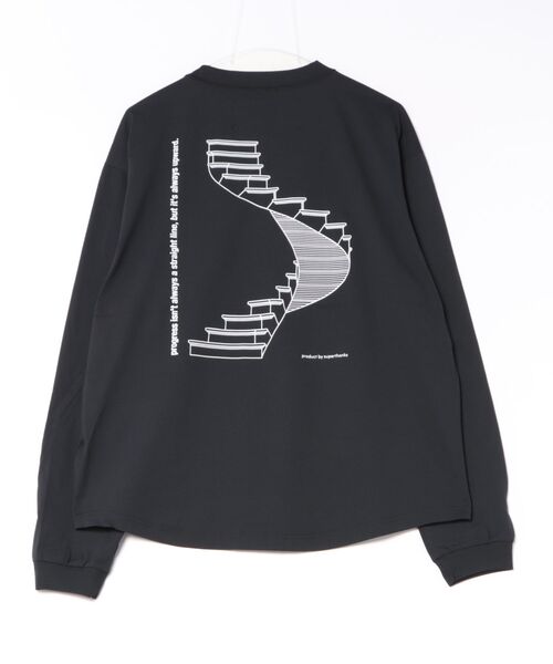 SUPERTHANKS（スーパーサンクス）の「【SUPERTHANKS】ST263CS03 [progress] Functional L/S T-shirt（Tシャツ/カットソー・メンズ・ブラック・M/L）」の2枚目の写真