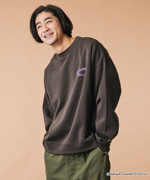 FREAK'S STORE(フリークスストア)の「限定展開 パラッパラッパー 別注 ビックシルエット モノ スウェット(スウェット・メンズ・アッシュグレー/ネイビー/スミクロ・SMALL/MEDIUM/LARGE)」の4枚目の写真