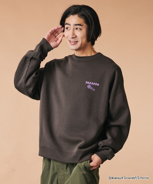 FREAK'S STORE(フリークスストア)の「限定展開 パラッパラッパー 別注 ビックシルエット モノ スウェット(スウェット・メンズ・アッシュグレー/ネイビー/スミクロ・SMALL/MEDIUM/LARGE)」の5枚目の写真