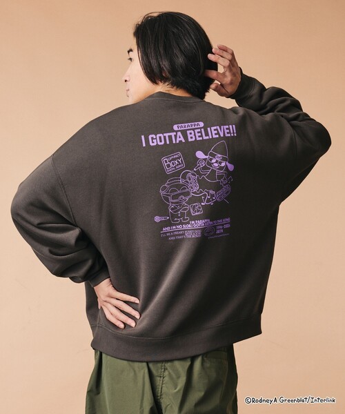 FREAK'S STORE(フリークスストア)の「限定展開 パラッパラッパー 別注 ビックシルエット モノ スウェット(スウェット・メンズ・アッシュグレー/ネイビー/スミクロ・SMALL/MEDIUM/LARGE)」の8枚目の写真
