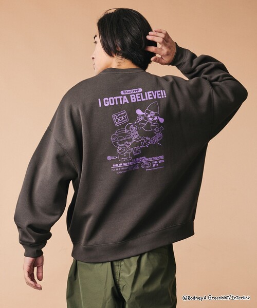 FREAK'S STORE(フリークスストア)の「限定展開 パラッパラッパー 別注 ビックシルエット モノ スウェット(スウェット・メンズ・アッシュグレー/ネイビー/スミクロ・SMALL/MEDIUM/LARGE)」の9枚目の写真