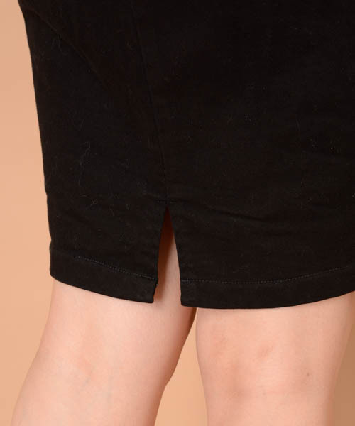 mystic（ミスティック）の「起毛ジャガードウエストフリルタイトスカート（スカート・レディース・ブラック/キャメル/チャコールグレー/グレー・1/2）」の17枚目の写真