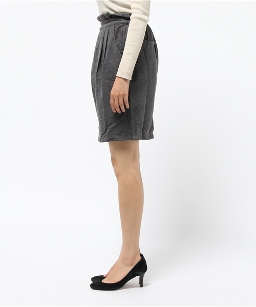 mystic（ミスティック）の「起毛ジャガードウエストフリルタイトスカート（スカート・レディース・ブラック/キャメル/チャコールグレー/グレー・1/2）」の6枚目の写真