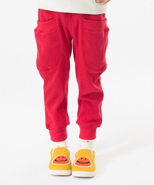BREEZE(ブリーズ)の「ネット限定 あったか裏シャギーマチ付カットパンツ(10分丈)(その他パンツ・キッズ・チャコール/ダークグリーン/レッド・95/80/100/110/90/120)」の3枚目の写真