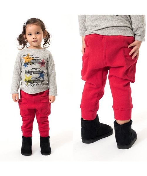BREEZE(ブリーズ)の「ネット限定 あったか裏シャギーマチ付カットパンツ(10分丈)(その他パンツ・キッズ・チャコール/ダークグリーン/レッド・95/80/100/110/90/120)」の18枚目の写真
