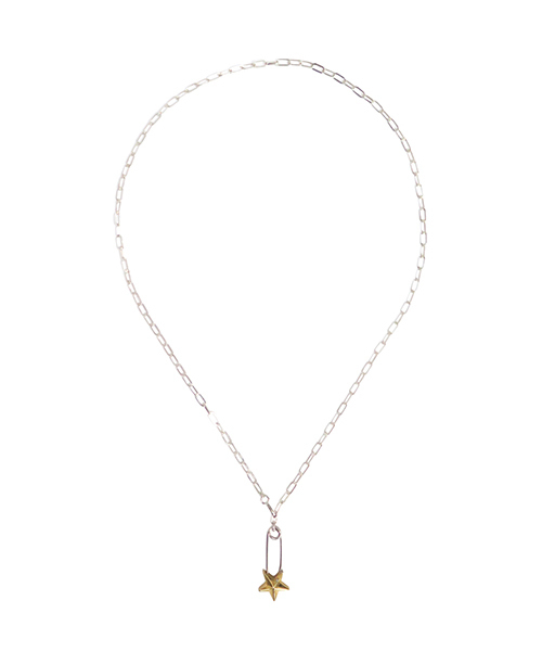 ZUCCa（ズッカ）の「S （S)JHM STAR & SAFETYPIN（ネックレス・レディース・シルバー×ゴールド/その他1・FREE）」の2枚目の写真