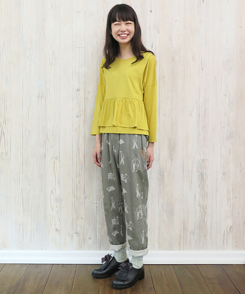 Ne-net（ネネット）の「S おじボトム（その他パンツ・レディース・チャコールグレー/カーキ・02/03）」の3枚目の写真