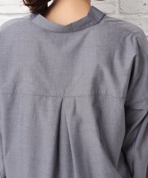 LEPSIM(レプシィム)の「スキッパームジチュニックLS 735333(シャツ/ブラウス・レディース・オフホワイト/ブルー/イエロー・FREE)」の14枚目の写真