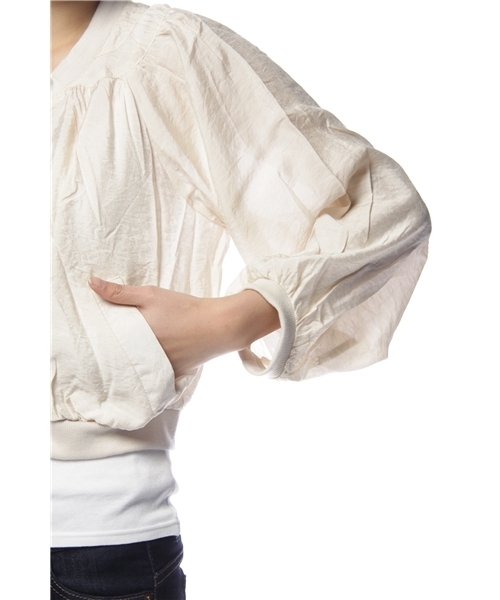 mystic（ミスティック）の「肩切替ブルゾン（ブルゾン・レディース・オフホワイト/ベージュ/ベージュ系その他/ブラック・ﾌﾘ-）」の10枚目の写真