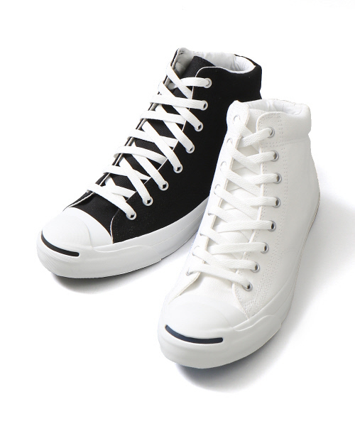 CONVERSE（コンバース）の「【CONVERSE】JACK PURCELL MID（スニーカー・メンズ・ホワイト/ブラック・9/9.5/8）」の3枚目の写真