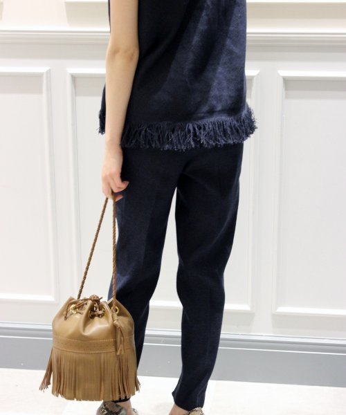 plage（プラージュ）の「フォルサップ フリンジプルオーバー◆（シャツ/ブラウス・レディース・ネイビー/アイボリー・FREE）」の17枚目の写真