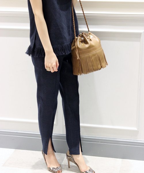 plage（プラージュ）の「フォルサップ フリンジプルオーバー◆（シャツ/ブラウス・レディース・ネイビー/アイボリー・FREE）」の18枚目の写真