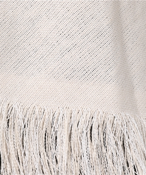 plage（プラージュ）の「フォルサップ フリンジプルオーバー◆（シャツ/ブラウス・レディース・ネイビー/アイボリー・FREE）」の8枚目の写真