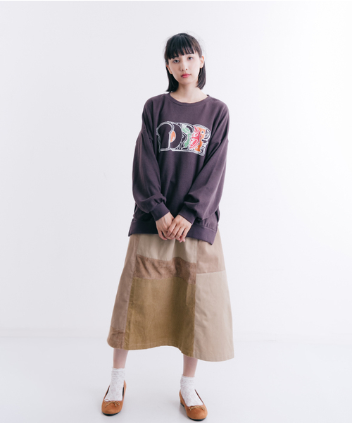 MERLOT(メルロー)の「サンドイッチ柄スウェット4162(スウェット・レディース・ブラウン/ホワイト/ブラック・FREE)」の17枚目の写真