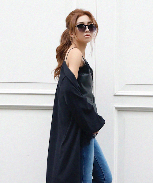 【☆完売☆】♡eimy istoire フェイクレザーレースキャミワンピース♡ EIMY ISTOIRE（エイミーイストワール）の「フェイクレザーレースキャミ