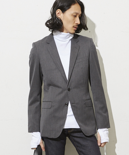 JOHN LAWRENCE SULLIVAN（ジョンローレンスサリバン）の「JOHN LAWRENCE SULLIVAN ジャケット（テーラードジャケット・メンズ・ブラック/ダークグレー・34/36/38/40）」の4枚目の写真