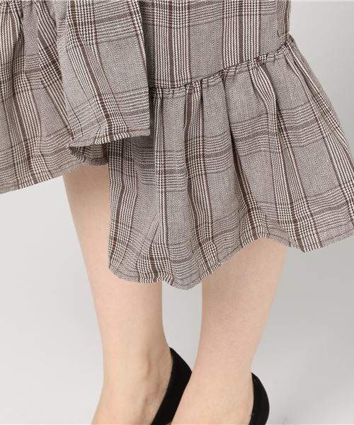 KOBE LETTUCE（コウベレタス）の「女性らしいフリルで大人っぽい秋Styleに！サイドボタンフリルヘムタイトスカート/レディースボトムス[M1935]神戸レタス（スカート・レディース・テラコッタ/カーキ/ブラック/ブラック系その他/ブラウン系その他・FREE）」の10枚目の写真