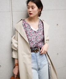 PAGEBOY | 花柄Vネック2WAYブラウス(シャツ/ブラウス)