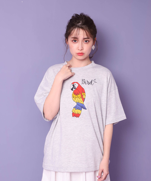 one after another NICE CLAUP(ワンアフターアナザーナイスクラップ)の「プリントアソートT(Tシャツ/カットソー・レディース・オフホワイト/ブラック/グレー・FREE)」の3枚目の写真