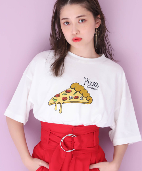 one after another NICE CLAUP(ワンアフターアナザーナイスクラップ)の「プリントアソートT(Tシャツ/カットソー・レディース・オフホワイト/ブラック/グレー・FREE)」の5枚目の写真