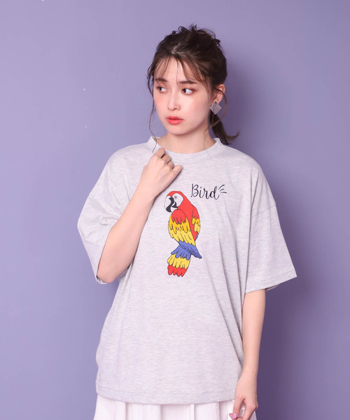 one after another NICE CLAUP(ワンアフターアナザーナイスクラップ)の「プリントアソートT(Tシャツ/カットソー・レディース・オフホワイト/ブラック/グレー・FREE)」の9枚目の写真