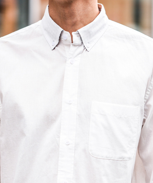 CIAOPANIC TYPY(チャオパニックティピー)の「リネンブレンドボタンダウン7分シャツ(シャツ/ブラウス・メンズ・ネイビー/ストライプ/ブルー/チェック/ホワイト・LARGE/MEDIUM/SMALL)」の22枚目の写真